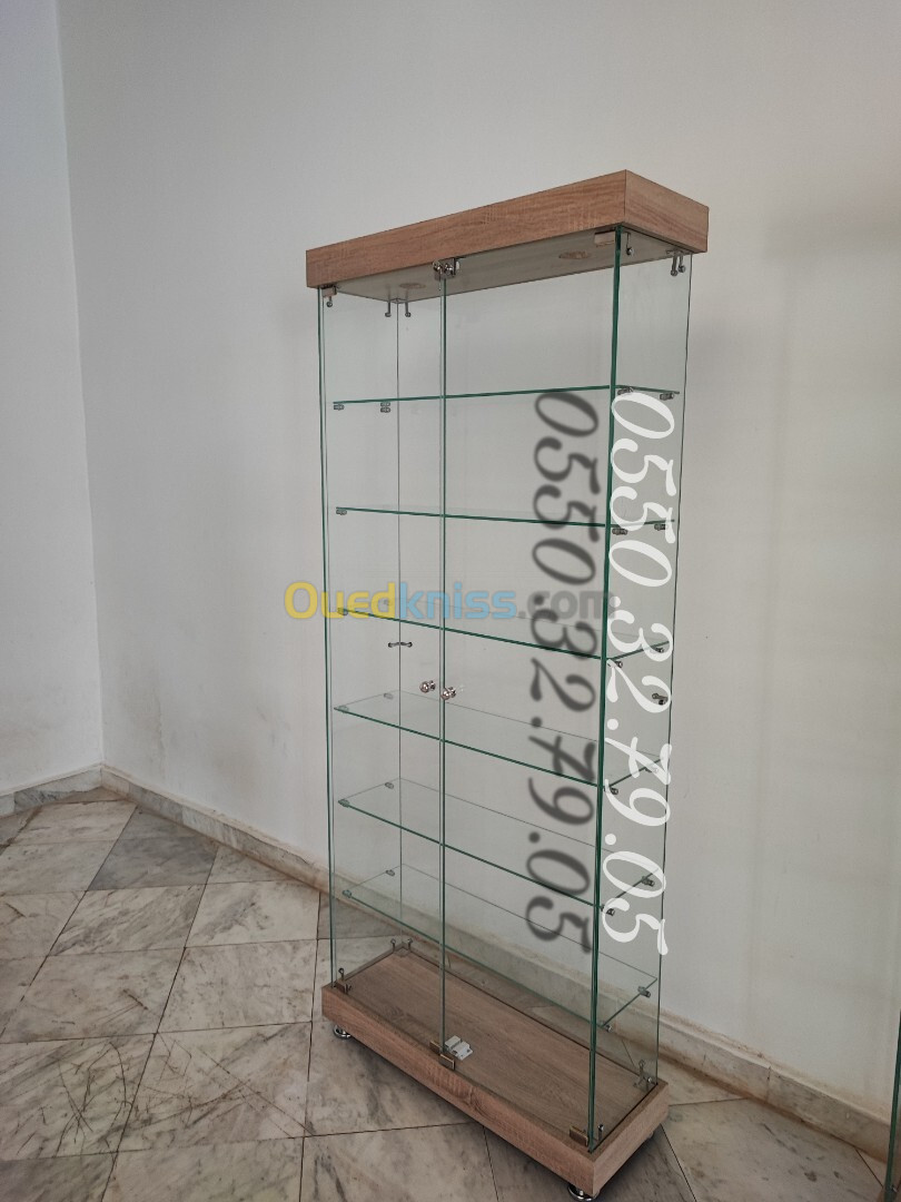 Armoire d'exposition en verre 85cm 