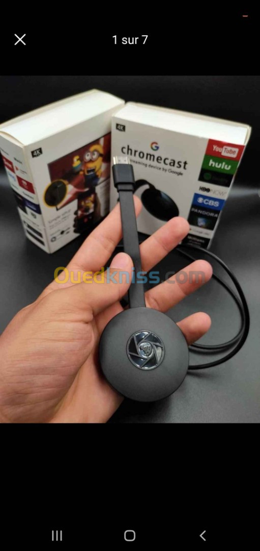 Chromecast TV streaming device wifi 1080p