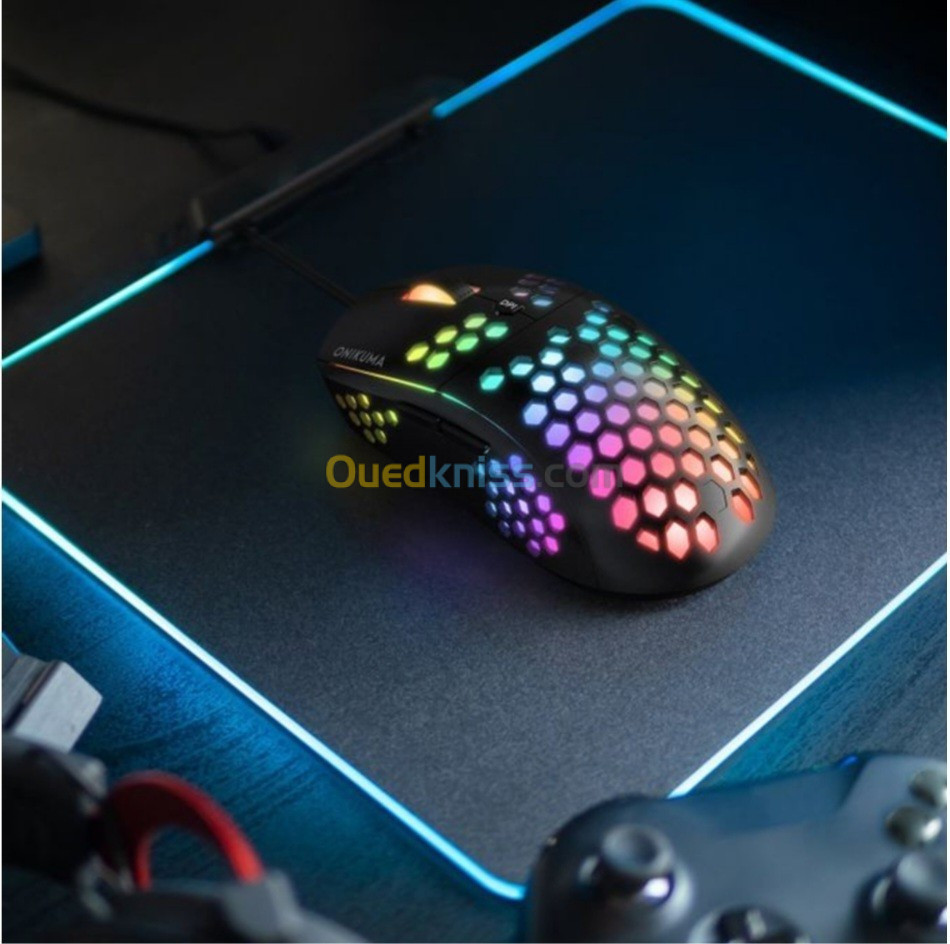 Souris Gamer Cw903 - Rgb Filaire 6400 DPI - 6 Boutons - Antidérapant- Noir