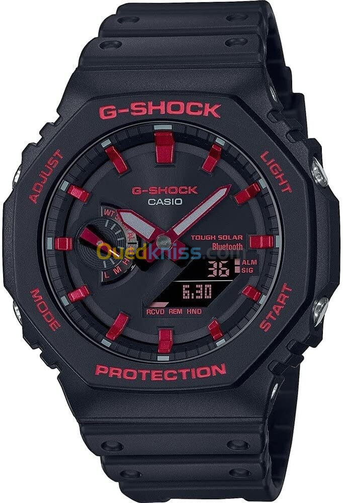 Montre Casio G-Shock  Noir fond noir et rouge