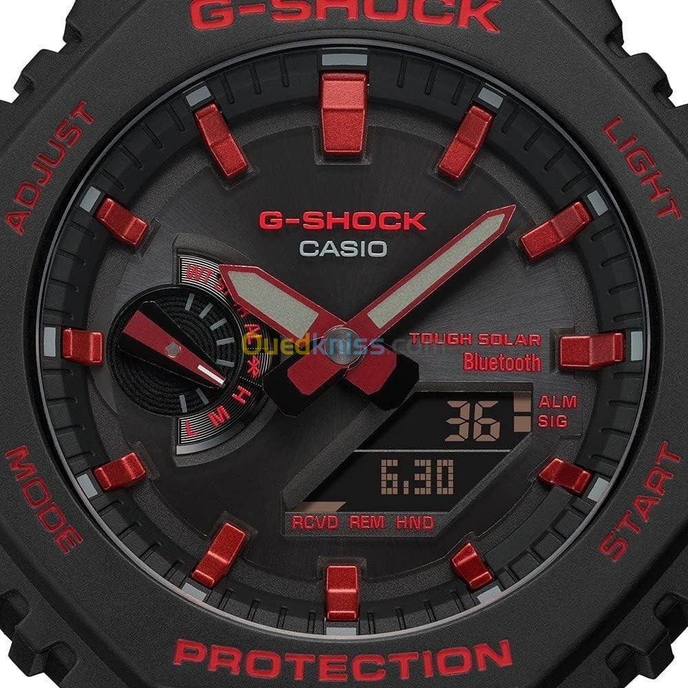 Montre Casio G-Shock  Noir fond noir et rouge