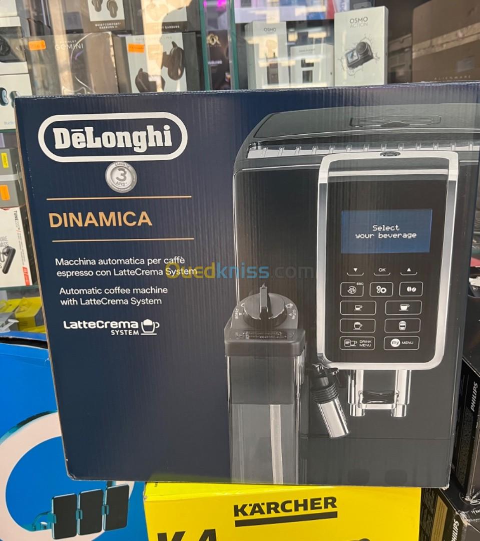 Delonghi Dinamica Machine avec broyeur Blanche 