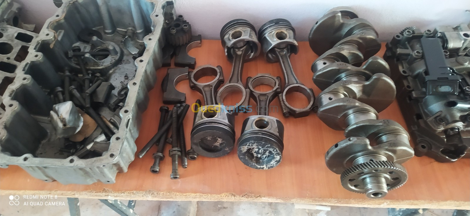  Volkswagen 2.0 la 140 Bloc moteur +piston avec biel +carter+pompe huile+arbracame 