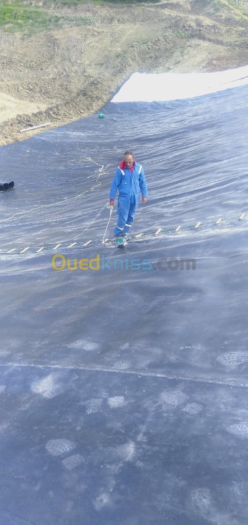 Bassin en geomembrane