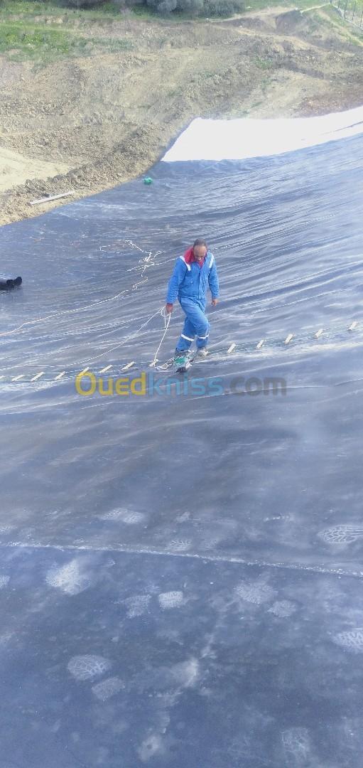 Bassin en geomembrane