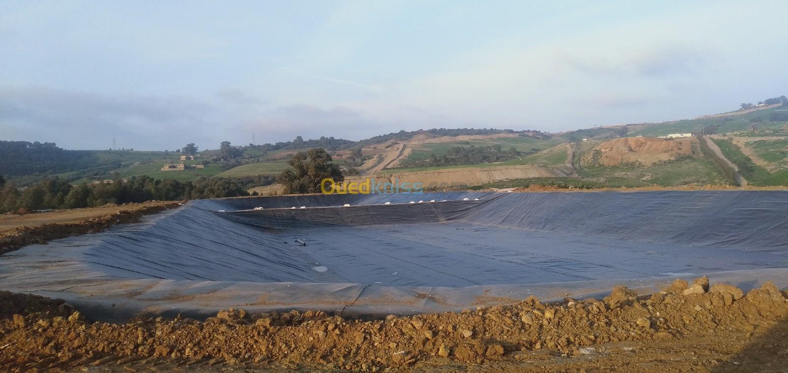 Bassin en geomembrane