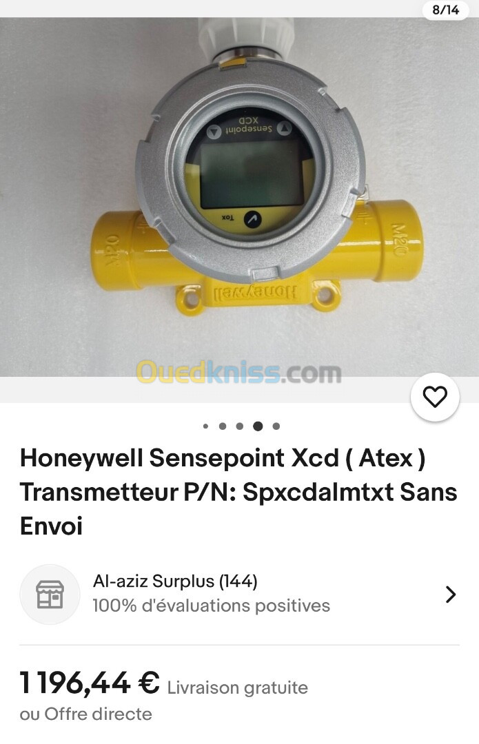 Détecteur de gaz Honeywell Sensepoint  XCD 