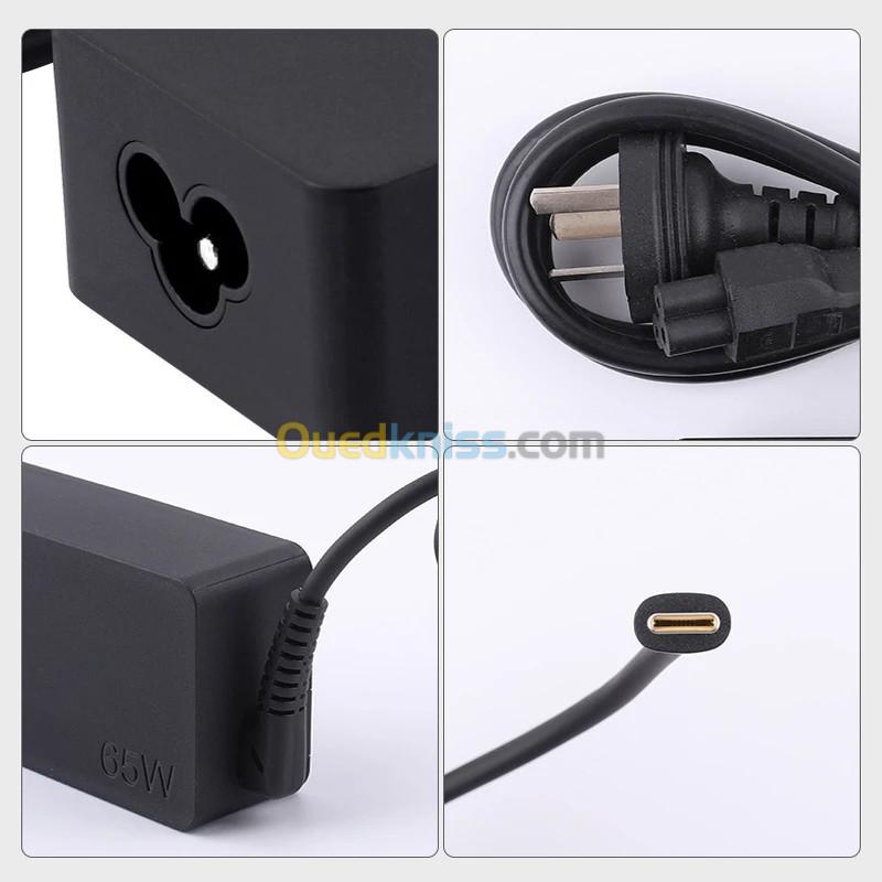 Chargeur Original LENOVO HP DELL SABOUNA TYPE C 65W