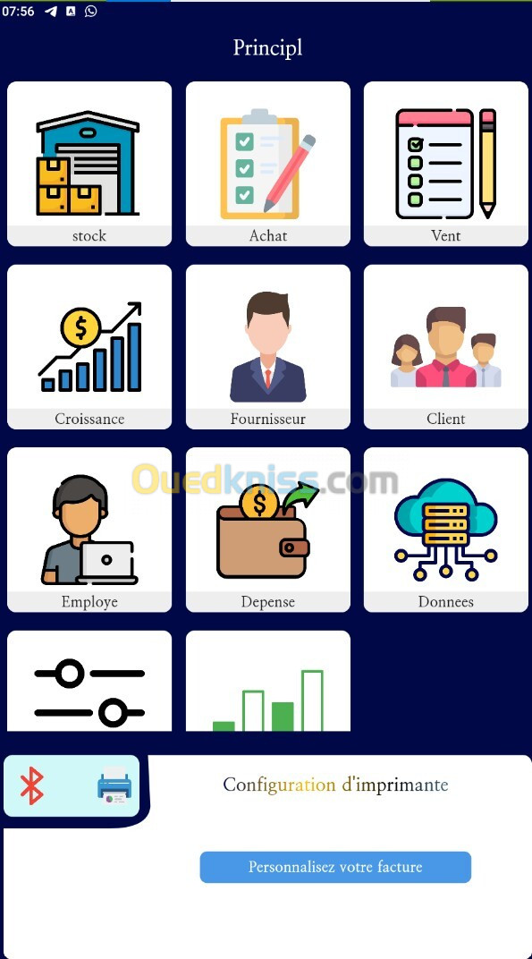 Gestion de stock et des vents