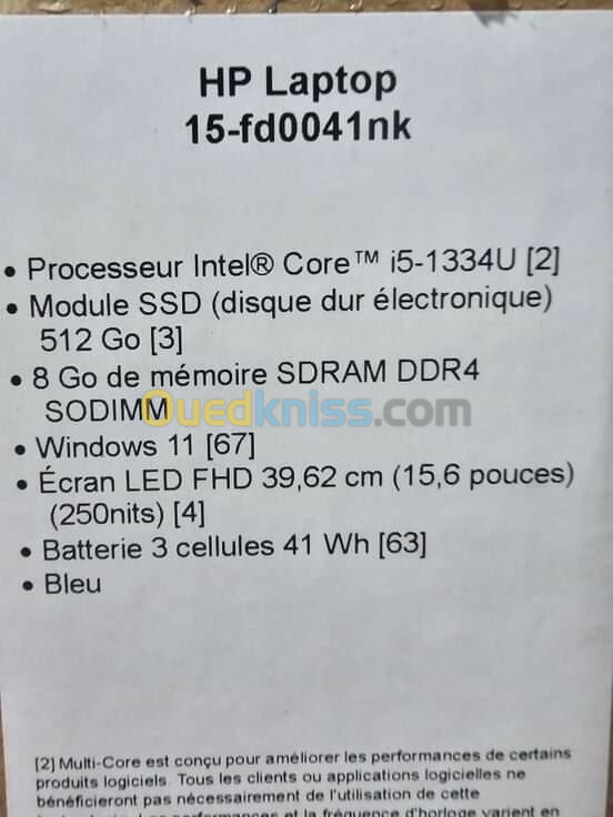 LAPTOP HP 15 NEUF SOUS EMBALLAGE