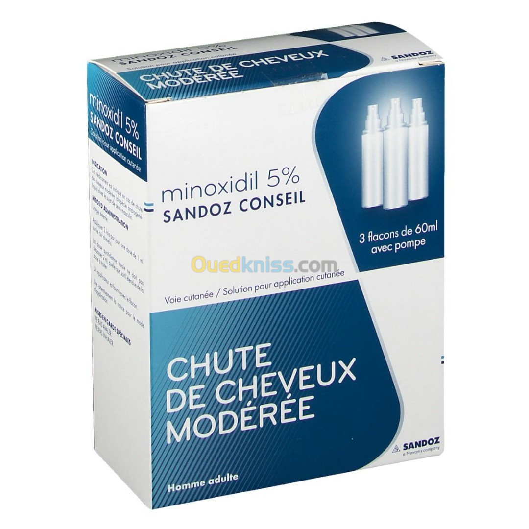 Minoxdil 5% d'origine Français 