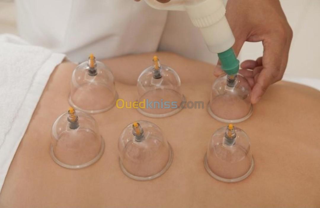 Hidjama (Cupping) médicale au feu et à l'huile, soins infirmiers 