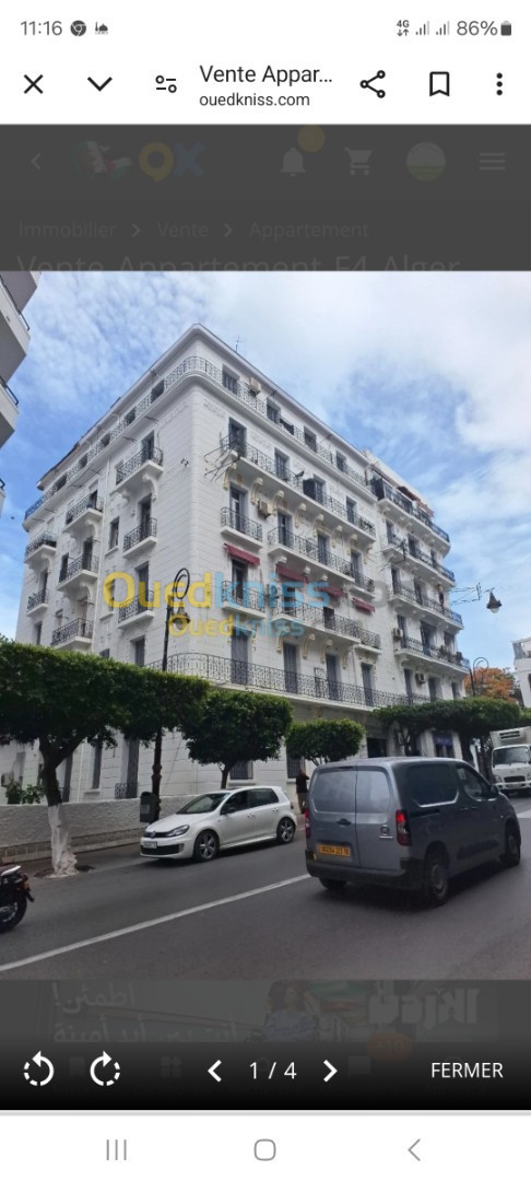 Vente Appartement F4 Alger Alger centre