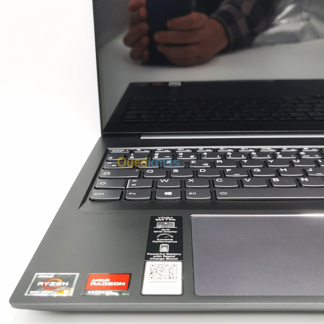 LENOVO Yoga Slim 7 Pro R5 5600H 16 GB 512 GB  AMD Radeon Graphics ECRAN 16 WQXGA TACTIL  ETAT NEUF