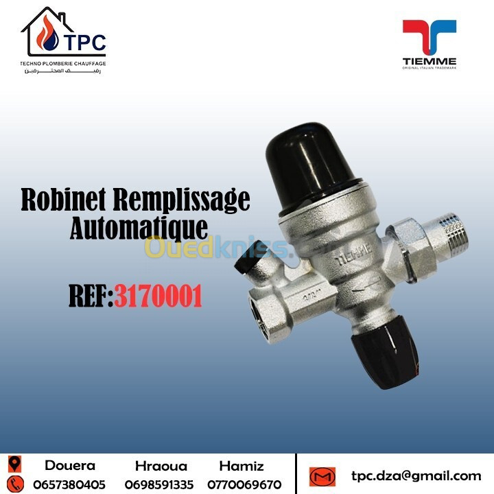 Robinet Remplissage Automatique tiemme 