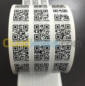 Impression avec Numérotation, Incrémentation, QR Code et Code-Barres