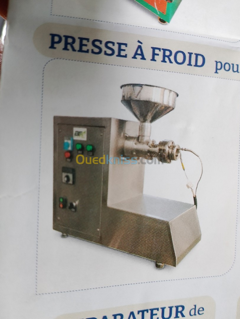 Machine presse huile a froid