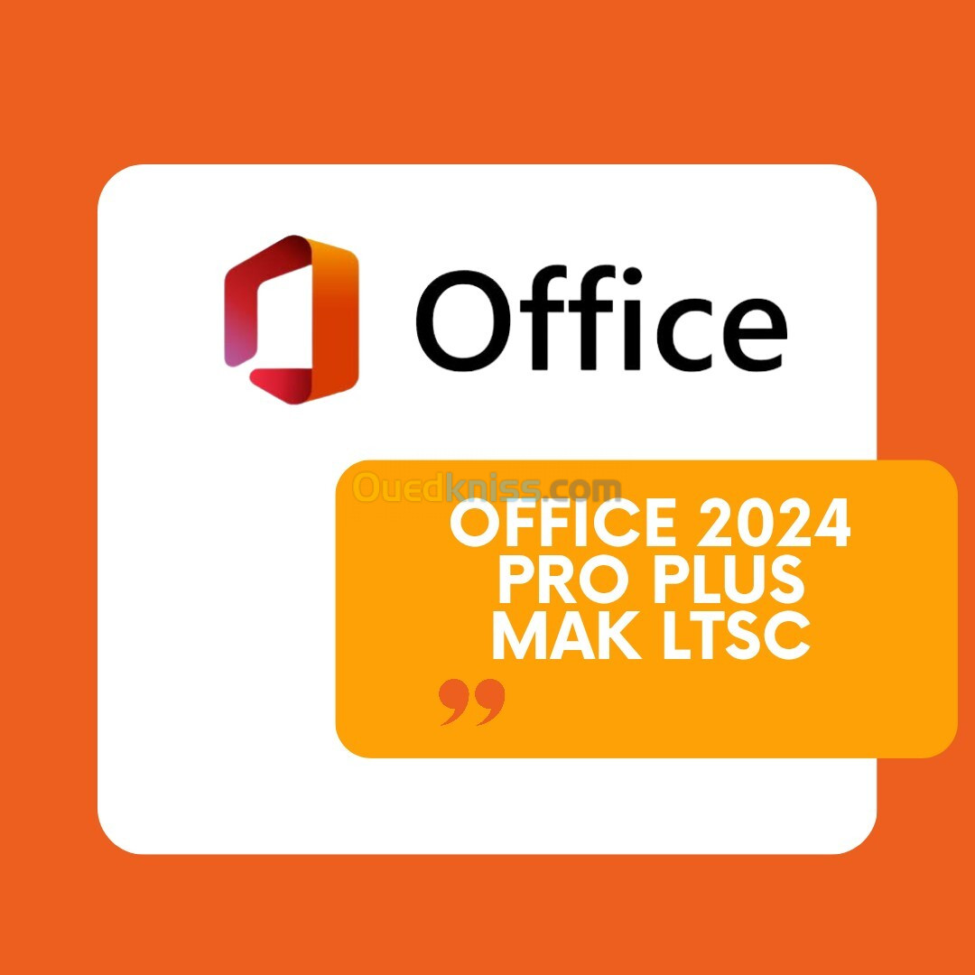 Clé Microsoft Office 2024 LTSC (gros et details)