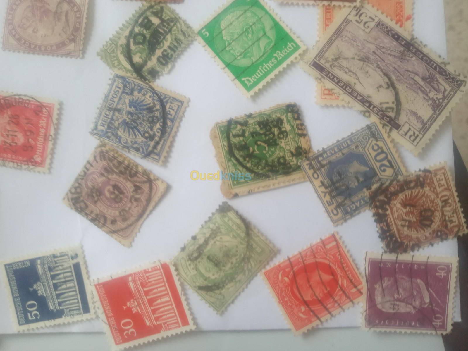 Timbres  des 5 continent 