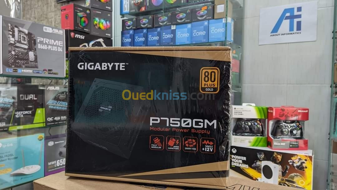 Alimentation GIGABYTE P750GM 80 Plus Gold