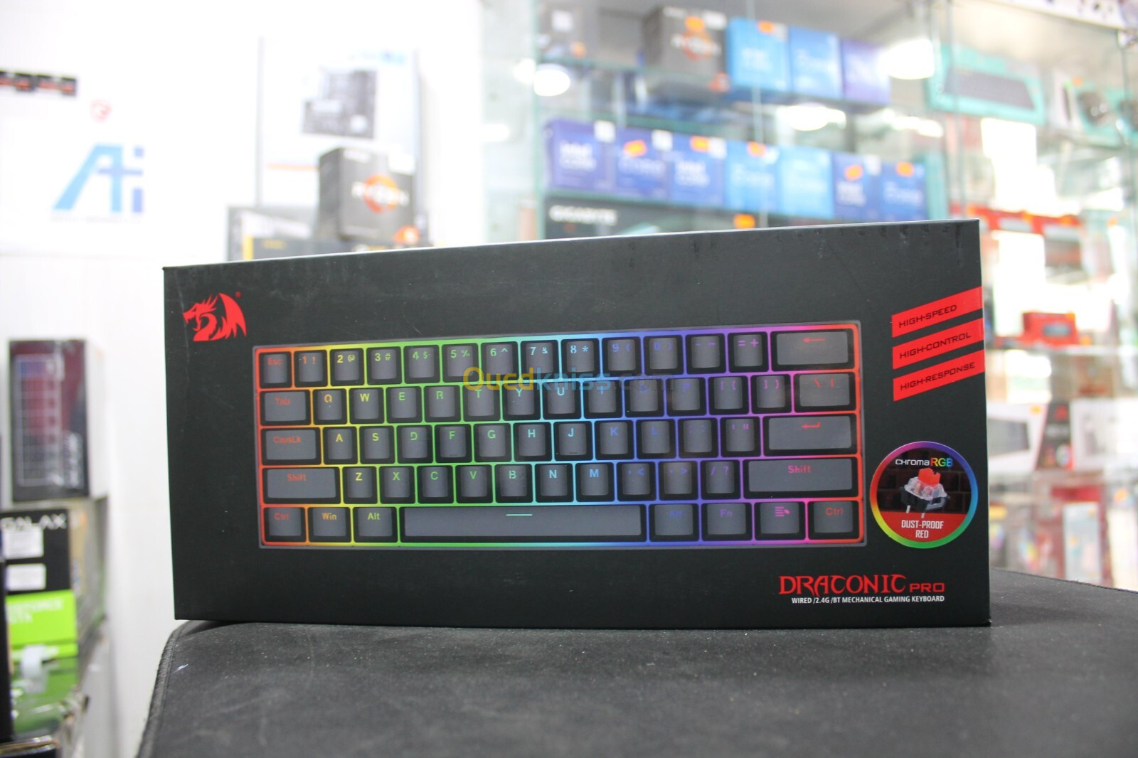 CLAVIER GAMING REDRAGON K530 DRACONIC MECANIQUE RGB DUAL MODE