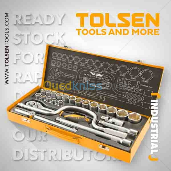 CAISSE A DOUILLE 24PCS TOLSEN