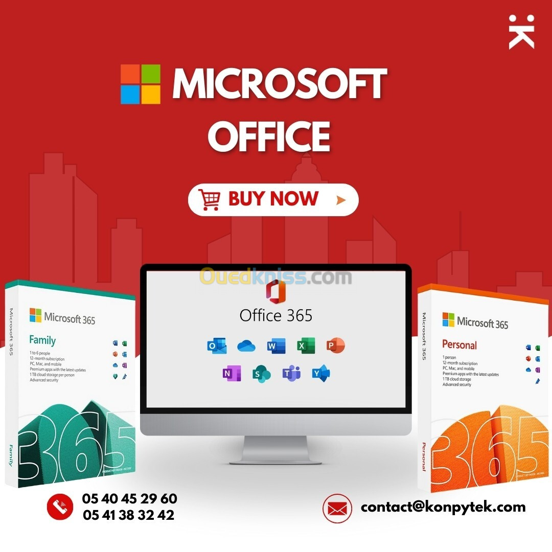 Microsoft office 365 official original & autre produits