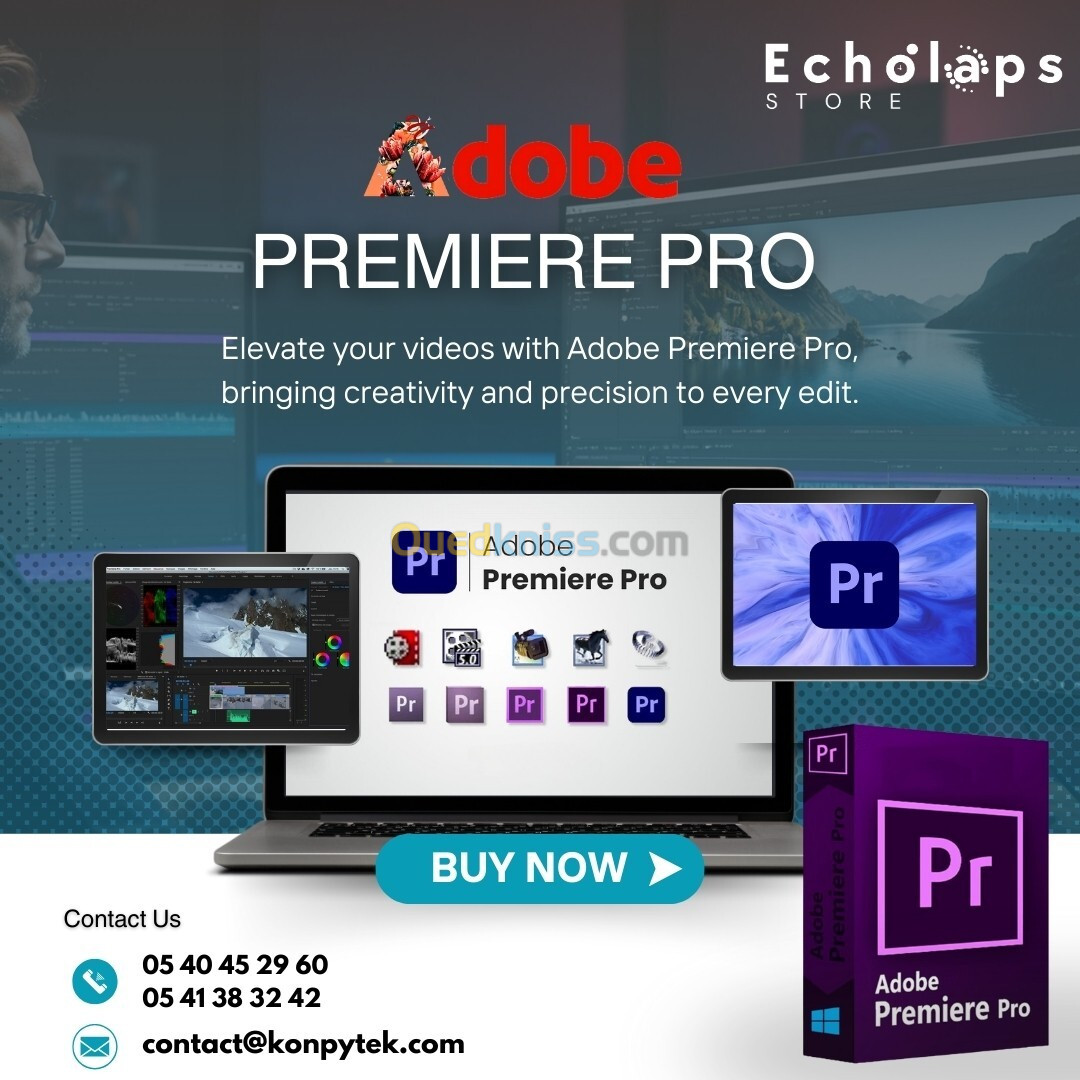 Adobe Photoshop / Illustrator / Indesign /AfterEffect ,Premier Pro, PDF Sous Windows  A vie