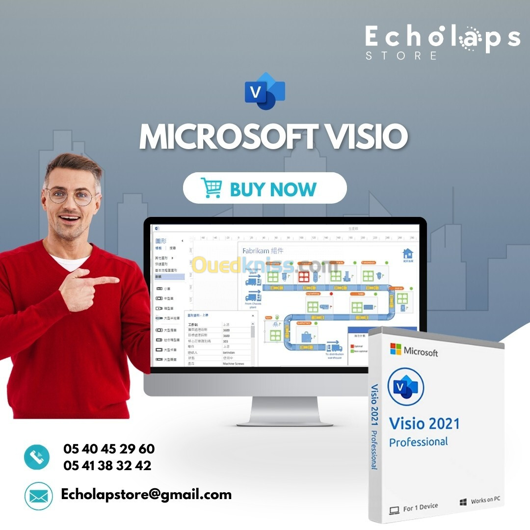  Microsoft Project Pro & Visio Pro Originaux