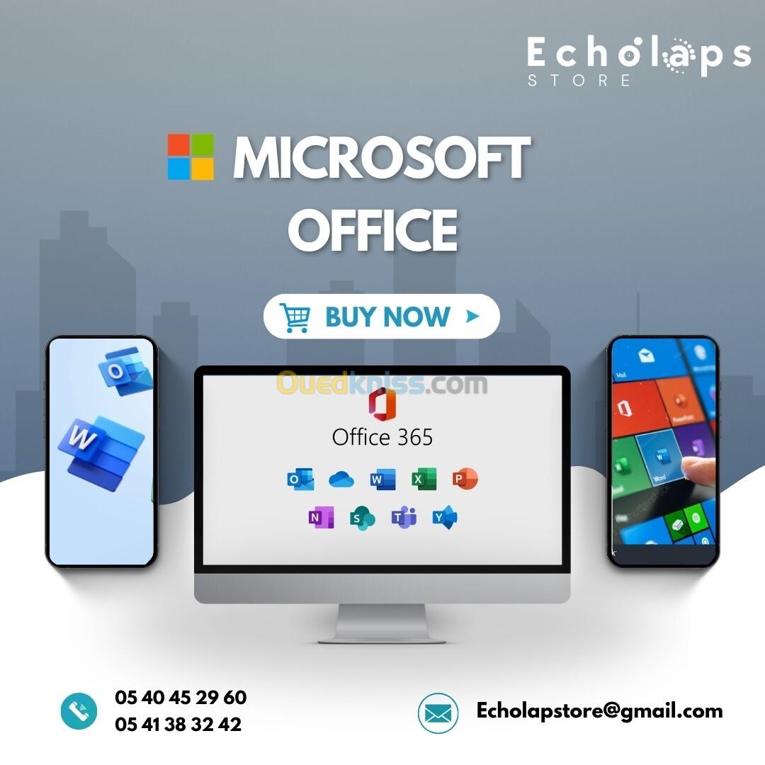 Microsoft office 365  A vie 05 Appareils mac/windows/IOS/Android  