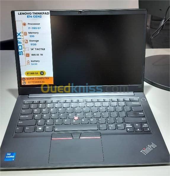 LAPTOP LENOVO THINKPAD E14 GEN2 I7-1165G7 32G 512SSD 14"