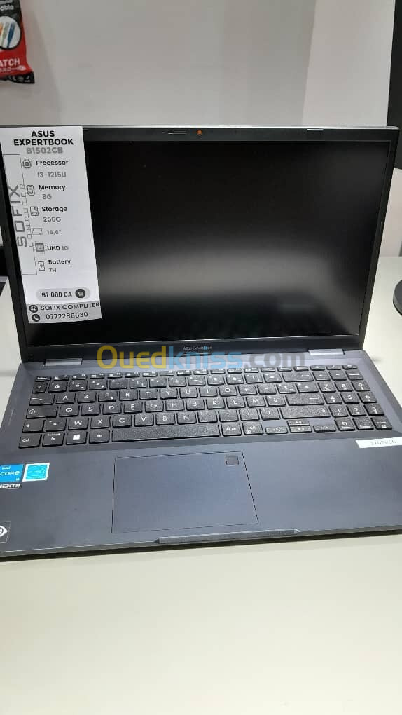 LAPTOP ASUS EXPERT BOOK B1502CB I3-1215U 8G 256SSD 15.6" 