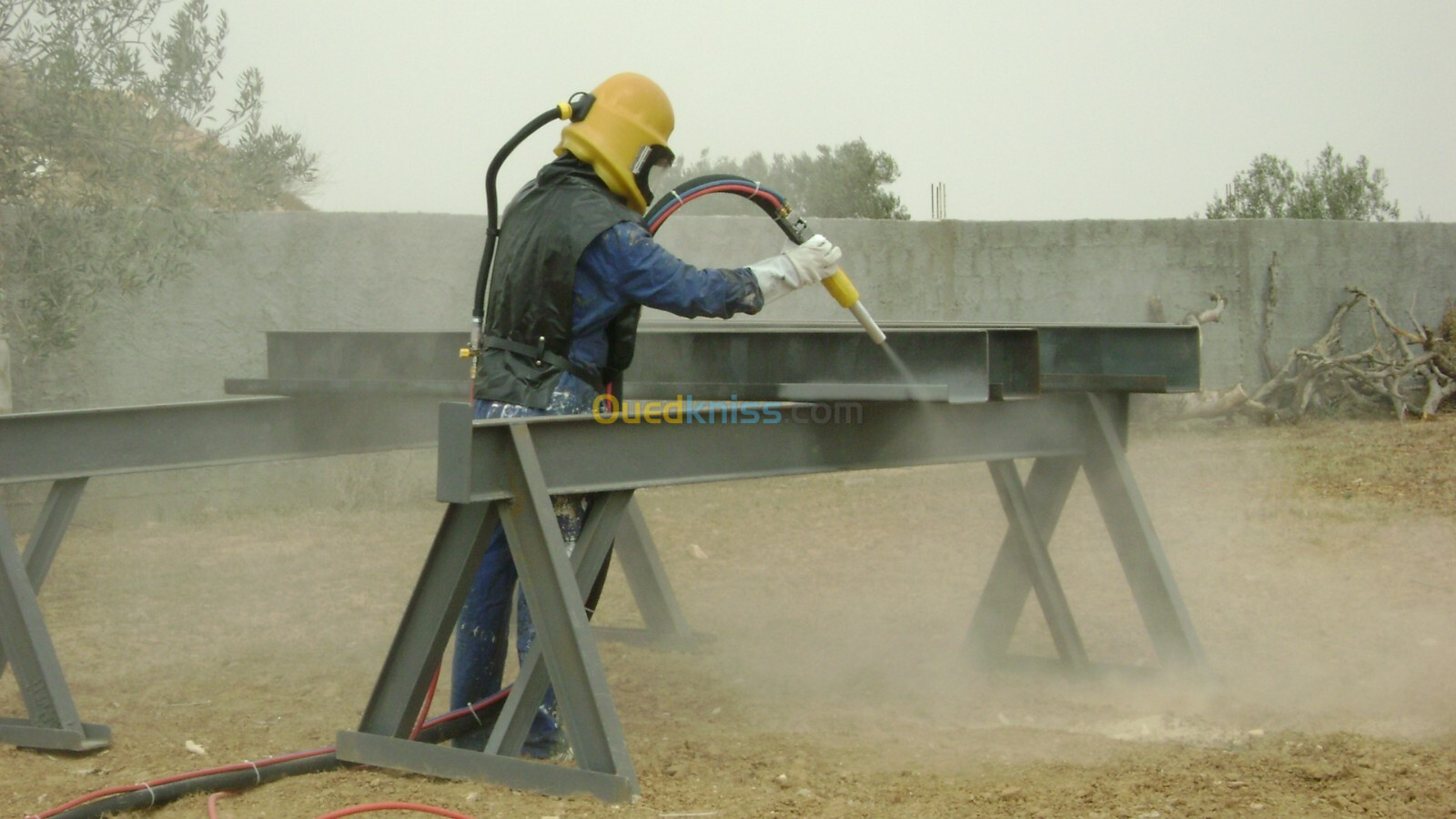 Inspection des travaux de sablage et peinture