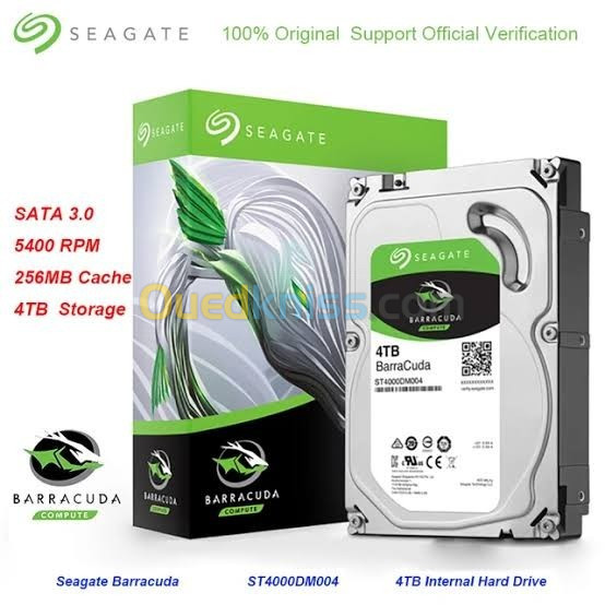 Disque HDD Seagate HDD 3.5" 4Tera 