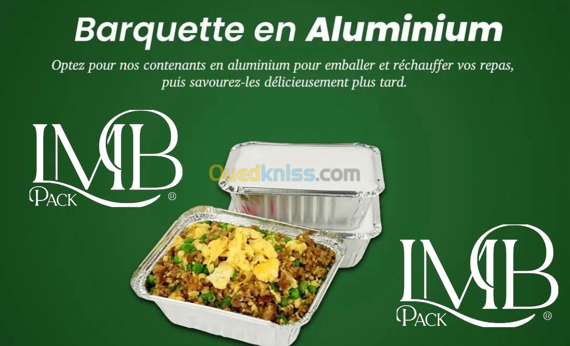 Barquette en aluminium 