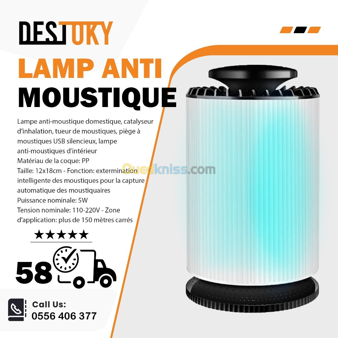 Lampe 360 Photo-catalytique anti-moustique Appareil Anti-Moustique