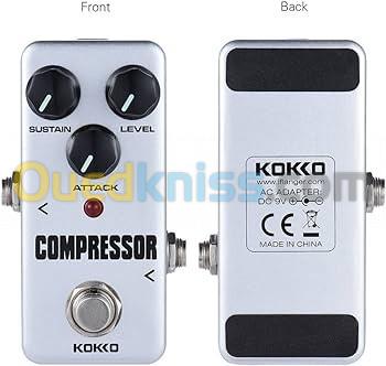 KOKKO FBS2 Pédale de compresseur Mini Pédale d'effet de guitare portable