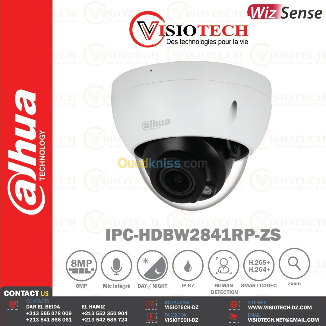 Caméra Dahua IPC-HDBW2841RP-ZS