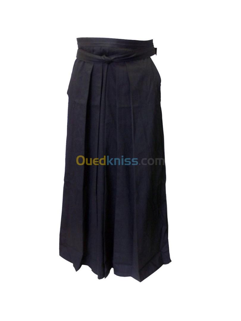 Pantalon Aïkido Hakama Adulte -Noir - L