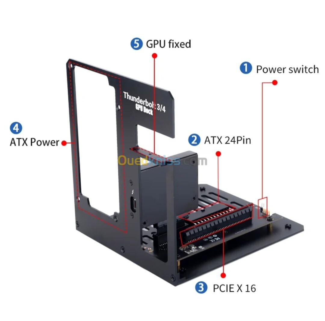 Egpu thunderbolt 3/4 to pcie graphic card external