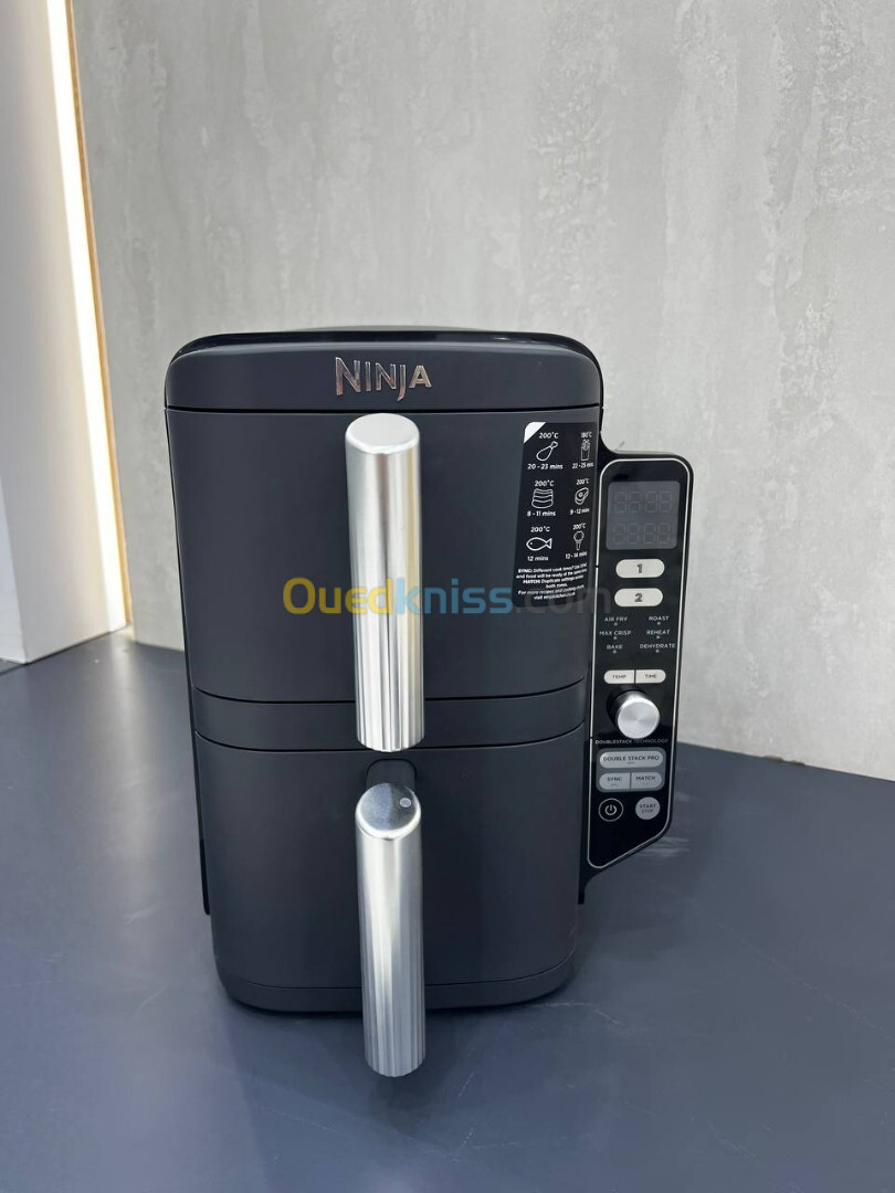 AIR FRAYER Ninja FRITEUSE SANS HUILE DOUBLE TIRROIRS DUALZONE 9.5L - SL400EU - 2500W