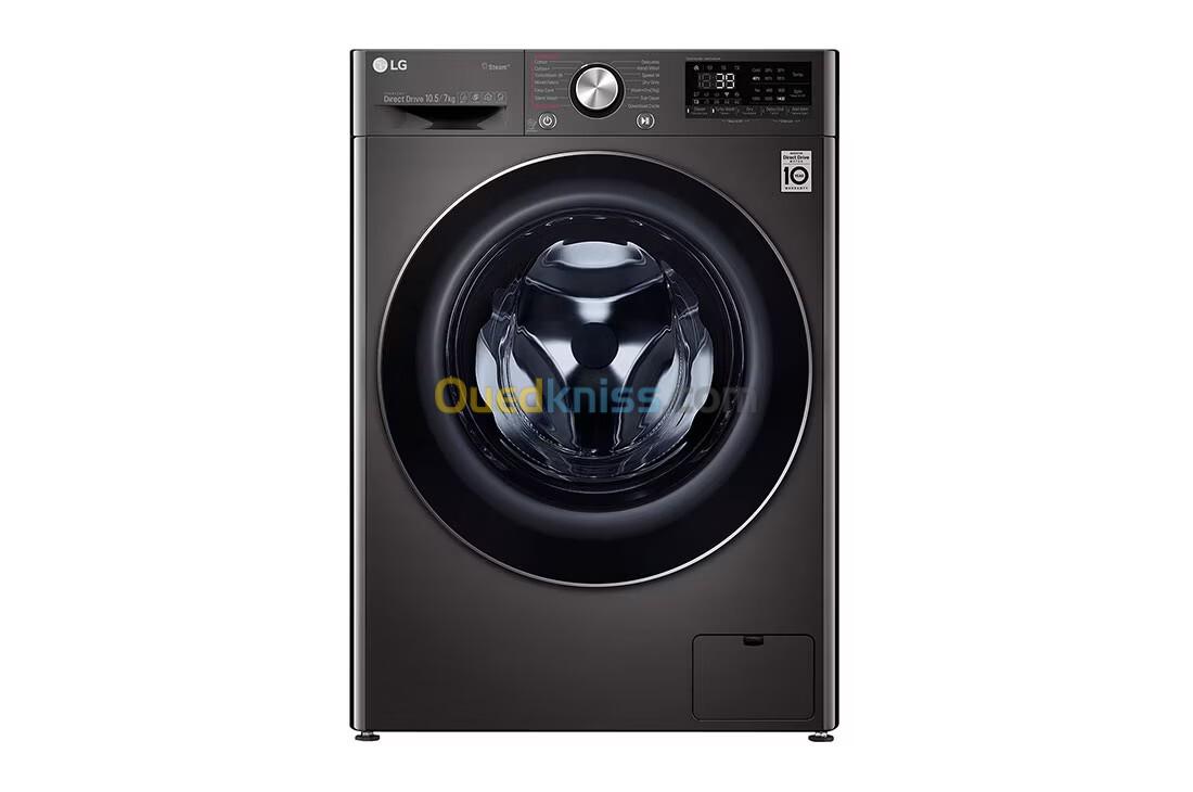 Lave-linge LG 10.5KG 7 KG SECHAGE 6 Motion Direct Drive garantie 10 ans AIDD SpaSteam +TURBOWASH 