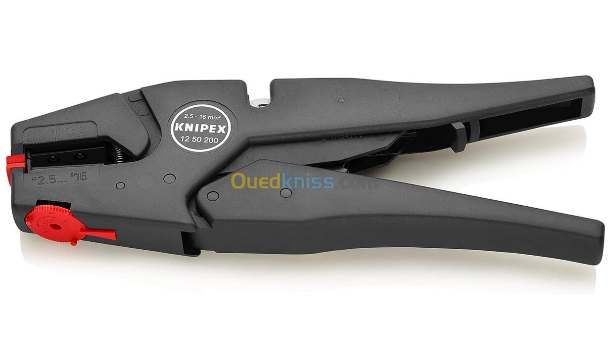 Pince à dénuder automatique et coupante , marque Knipex , 12 50 200 , 2.5 _ 16 mm , made in germany 