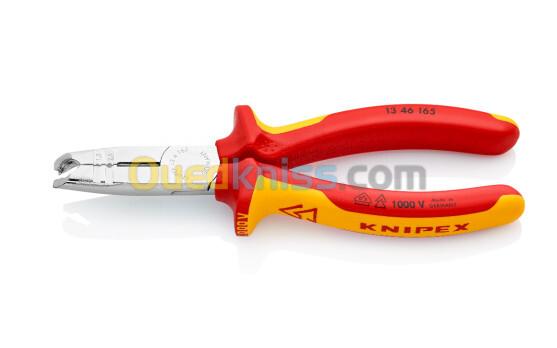 Pince à dégainer et coupante 3 opération, Isole 1000v, Re 13 46 165 ,marque knipex,made in germany .