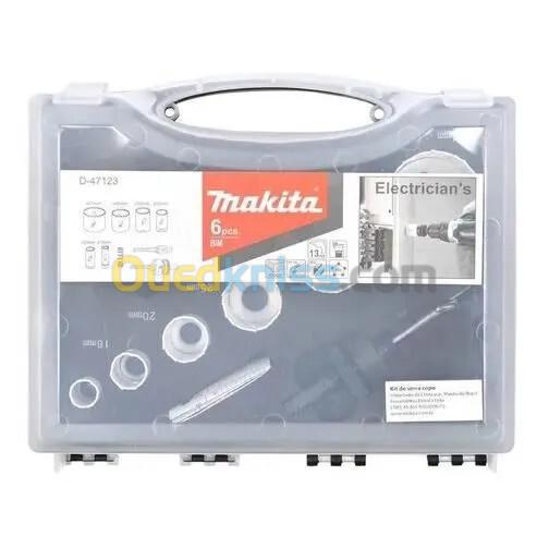 Coffret scie cloche ,marque makita , Re D-16938 , 9 pieces , diam: 19 - 57 mm , japonase oreginale .