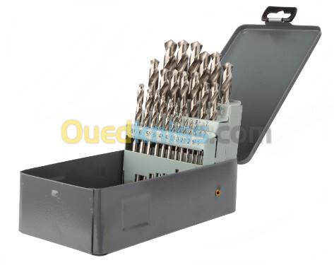 Coffret des mèches professionnel HSS diam , marque  DIAGER , 25 pieces,1-13 mm ,allemand oreginale .