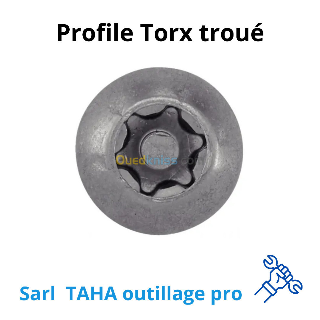 Jeu de tournevis torx troué , marque mob , 6 pieces , Re 9129000301, made in france .