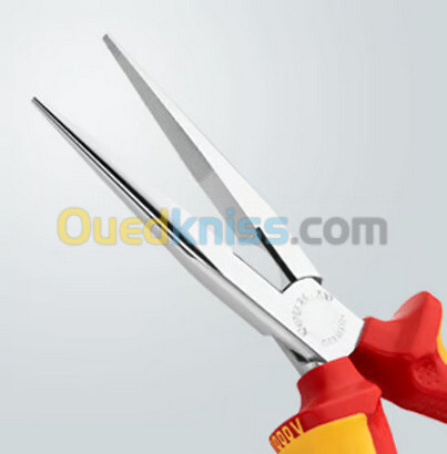 Pince a bec long et tranchant , marque Knipex , Re : 26 16 200 , isolee 1000 v , made in germany .