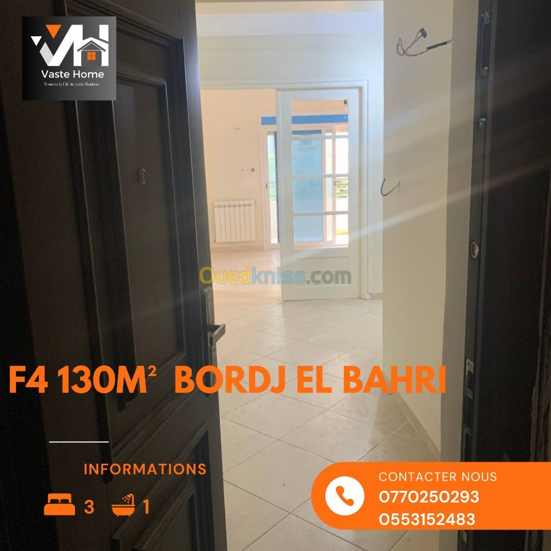 Vente Appartement F4 Alger Bordj el bahri