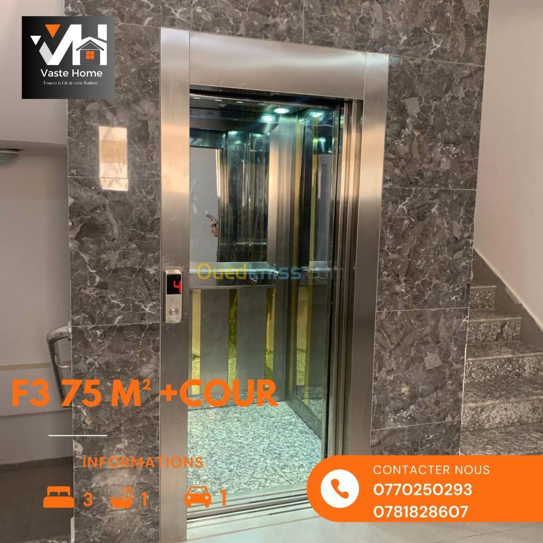 Vente Appartement F3 Alger Bordj el kiffan